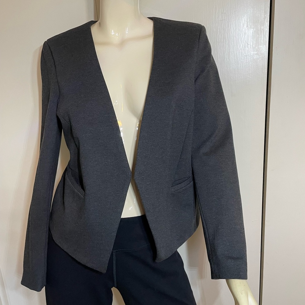 Mario Serrani Gray Tailored Blazer with Slim Fit Size Medium
